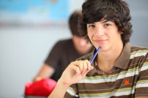 13645636 - a teenage boy in the classroom